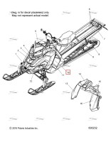 Наклейка боковая панель RMK правый Polaris 800 AXYS Pro RMK LE 155 (2017) (7181712)