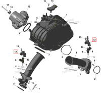 Топливный рейлинг Can-Am Commander MAX 1000R EFI XT (2024) (420874902)