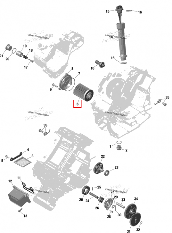 Can Am масляный Change комплект 0 W40 500 Cc Can-Am Maverick Sport 1000R XRC (2020) (9779259)