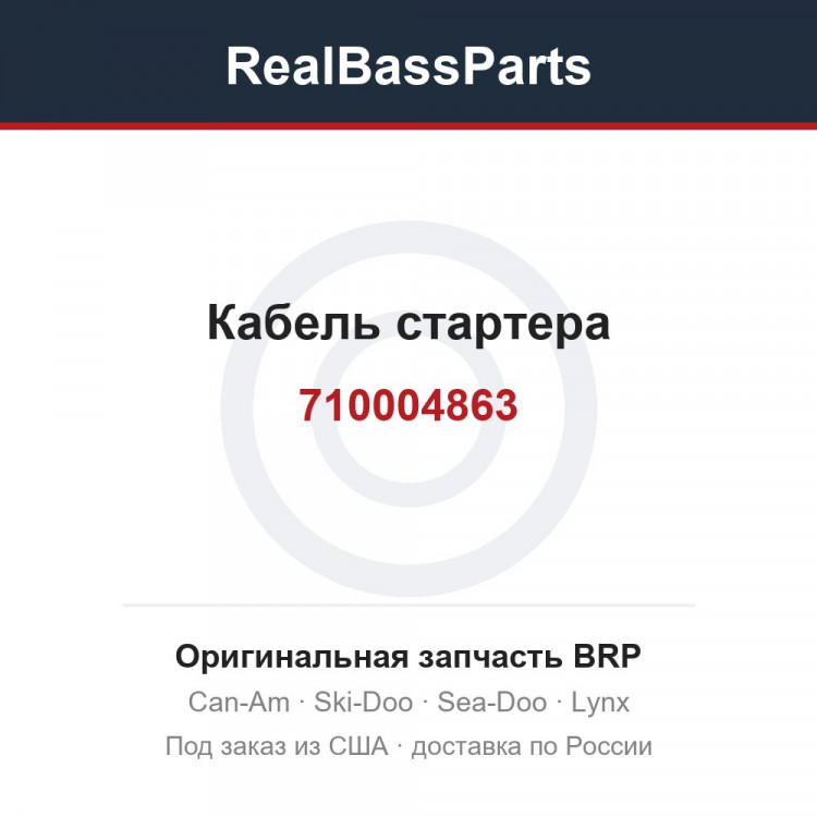 710004863 Кабель стартера