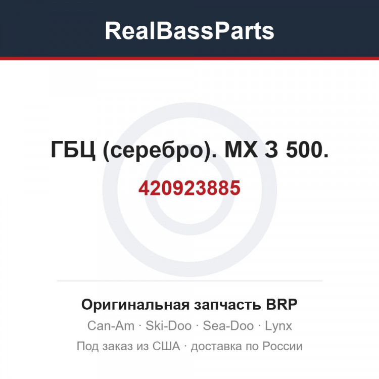 420923885 ГБЦ (серебро). МХ З 500.