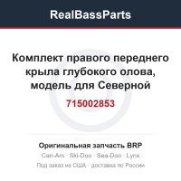 715002853 Комплект правого переднего крыла глубокого олова, модель для Северной Америки