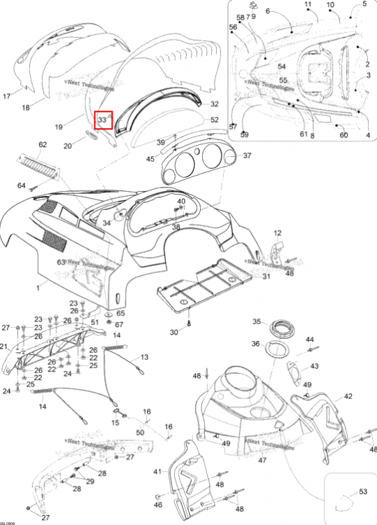 Винт M4 × 18 Ski-Doo Skandic SUV (2009) (M40061)