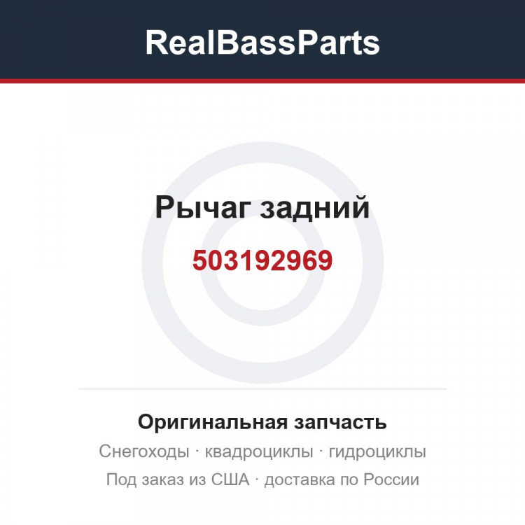 503192969 Рычаг задний