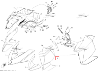 Левый панель Center поролон Ski-Doo Summit X 800R Power T.E.K. (2009) (517303983)