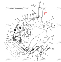 Перелив бачок с FITTINGS Polaris Widetrak LX (2006) (5431733)