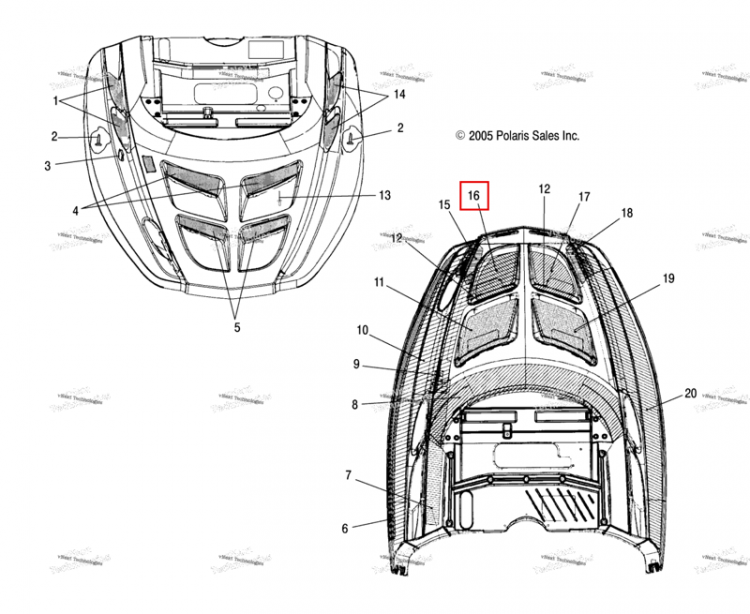 FOIL TAPE Polaris Widetrak LX (2006) (5811616)