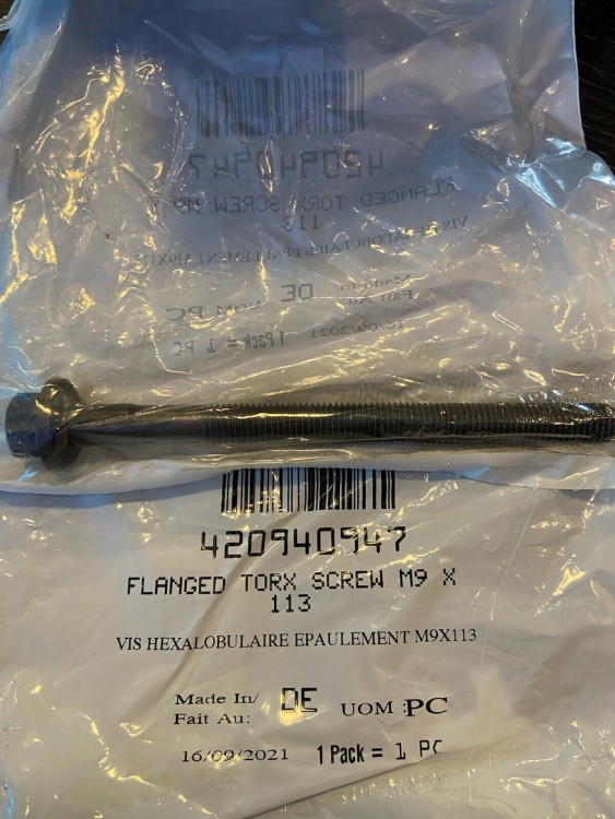 420940947 Болт Torx Screw M9 X 113 420940946 