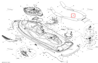 Левый задний Carpet Sea-Doo RXT-X 260 RS (2012) (291003460)