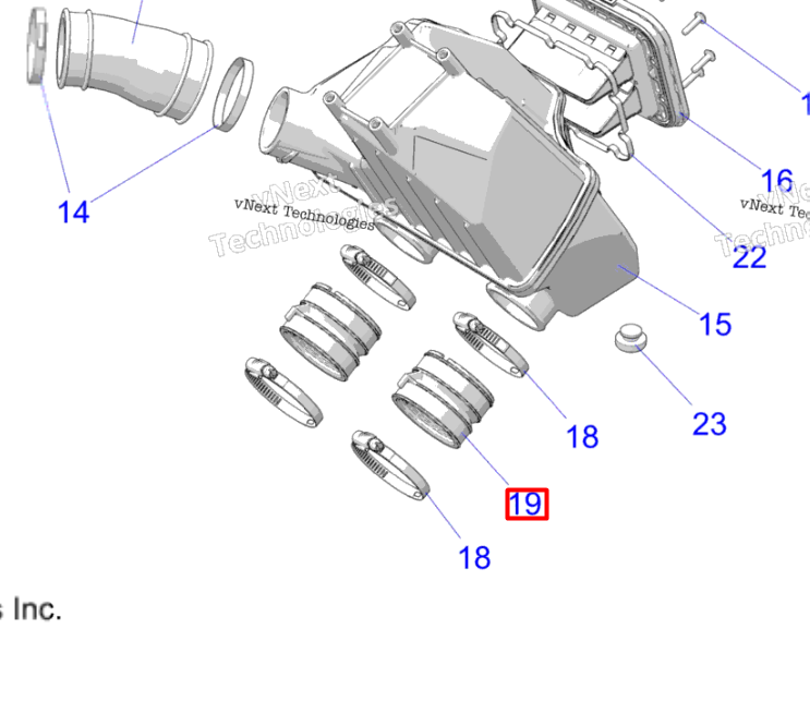 5418120 Патрубок впускной Boost Polaris
