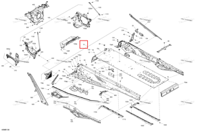 Liquid Titan шасси тоннель блок 154 aw Ski-Doo 415130493