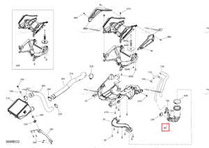 Впуск глушитель Ski-Doo 508001183