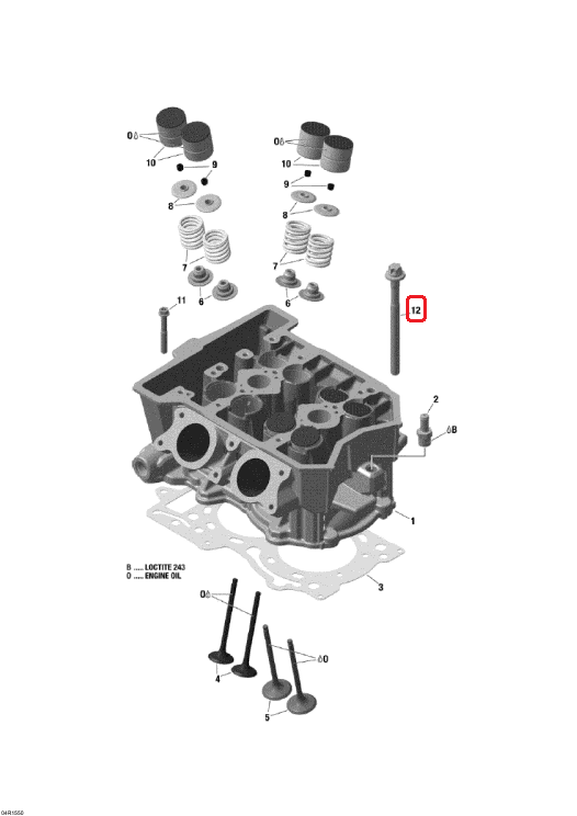 420940945 Болт ГБЦ Ski-Doo M9 X 113