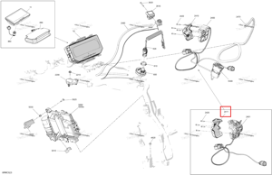 Выключатель крышка модель с Touch Screen Ski-Doo 515179037