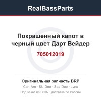 705012019 Покрашенный капот в черный цвет Дарт Вейдер