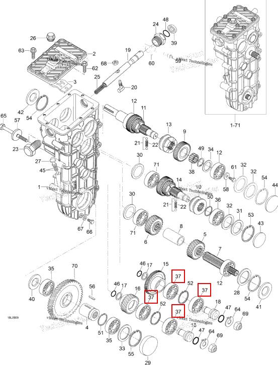 Подшипник Ski-Doo Expedition TUV V800 4-TEC (2009) (M612030303)