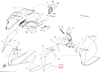 Левый панель нижний поролон Ski-Doo Summit X 800R Power T.E.K. (2009) (517303984)