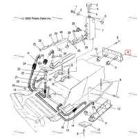 CENTER охлаждения наружный Polaris Widetrak LX (2006) (2511187)