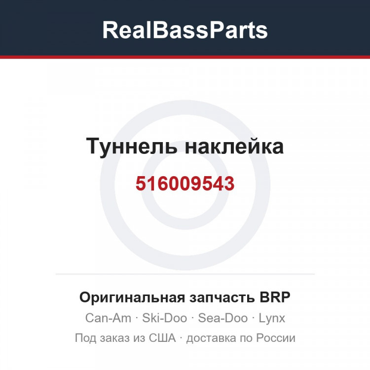 516009543 Туннель наклейка