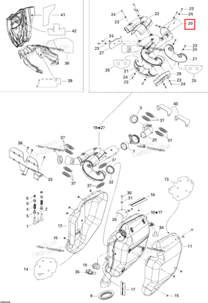 Теплозащитный экран Ski-Doo 514053529