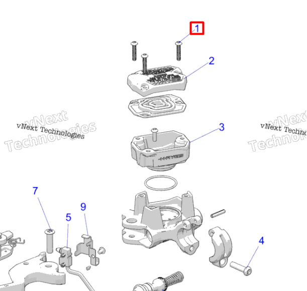 2208409 Болты бачка тормозного Matryx Polaris