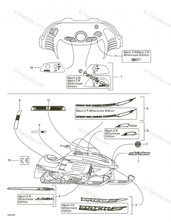 415127812 Комплект декалей <<ROTAX>>. мах З. мах З Р.