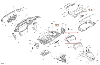 705015788 Корпус приборной панели для квадроциклов Can-Am OUTLANDER G3