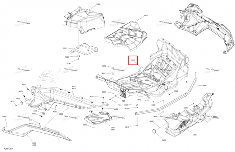Багажник комплект Can-Am Maverick Turbo RR XRS (2026) (715011263)