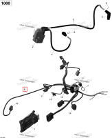 Двигатель жгут проводов включает 8 to 14 Can-Am Outlander 1000 EFI DPS XT XT-P (2014) (420665907)