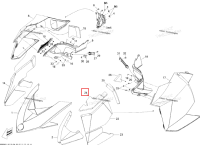 Левый панель верхний поролон Ski-Doo Summit X 800R Power T.E.K. (2009) (517303985)