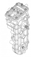 Коробка переключения передач (КПП) оригинальная BRP 605612000 для снегоходов BRP LYNX/Ski-Doo 