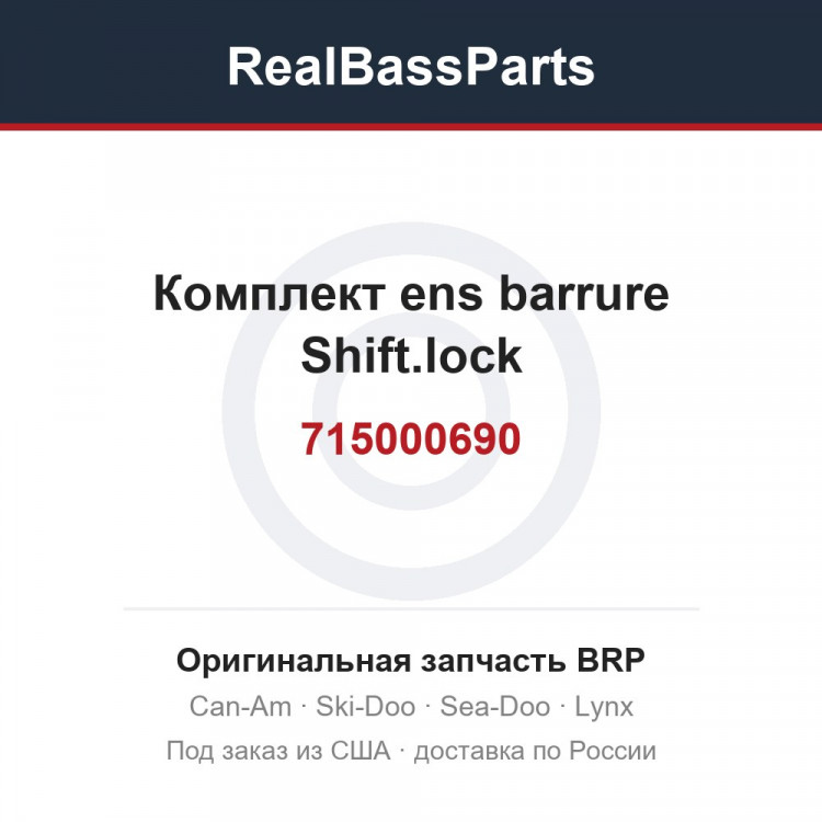 715000690 Комплект ens barrure Shift.lock