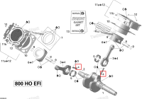Шатун винт M8 × 1 Can-Am Outlander MAX 800 XT (2008) (420641640)