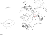Bouchon крышка Ski-Doo Expedition TUV 600 H.O. SDI REV-XU (2009) (M28056)