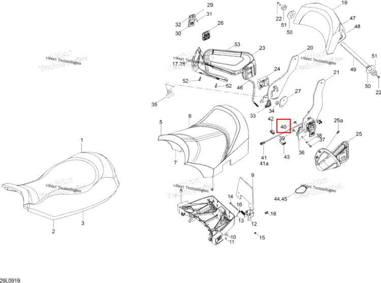 Bouchon крышка Ski-Doo Expedition TUV 600 H.O. SDI REV-XU (2009) (M28056)