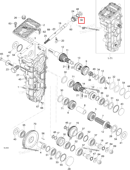 Сальник Ski-Doo Expedition TUV V800 4-TEC (2009) (M614102031)