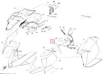 Левый панель задний поролон Ski-Doo Summit X 800R Power T.E.K. (2009) (517303986)