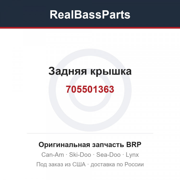 705501363 Задняя крышка