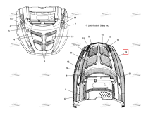 FOIL TAPE жалюзи левый UP 3 M 427 Polaris Widetrak LX (2006) (5811749)