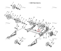 Винт 3/8 16 X3 1/2 HXHD TAP Polaris Widetrak LX (2006) (7515459)