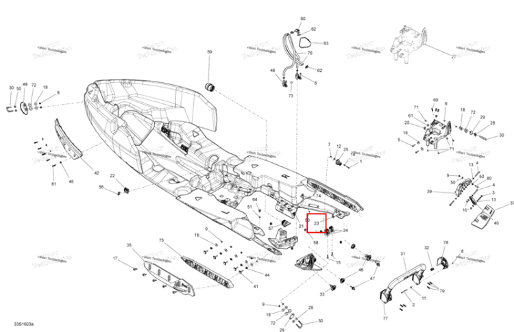Ремень анкер Sea-Doo RXT (2016) (270000976)