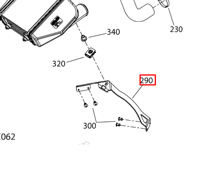 508001053 Кронштейн радиатора Ski-Doo