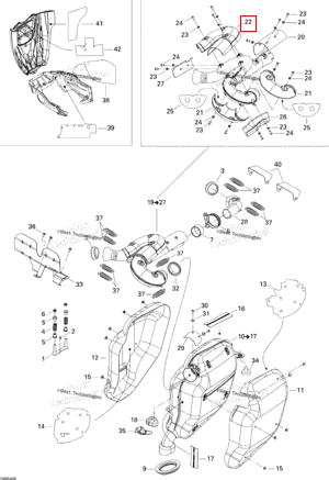 Теплозащитный экран Ski-Doo 514053531