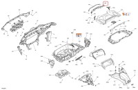 705017864 Накладка передней крышки багажника для квадроциклов Can-Am OUTLANDER G3