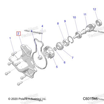 5634584 Крышка WATERPUMP CAST