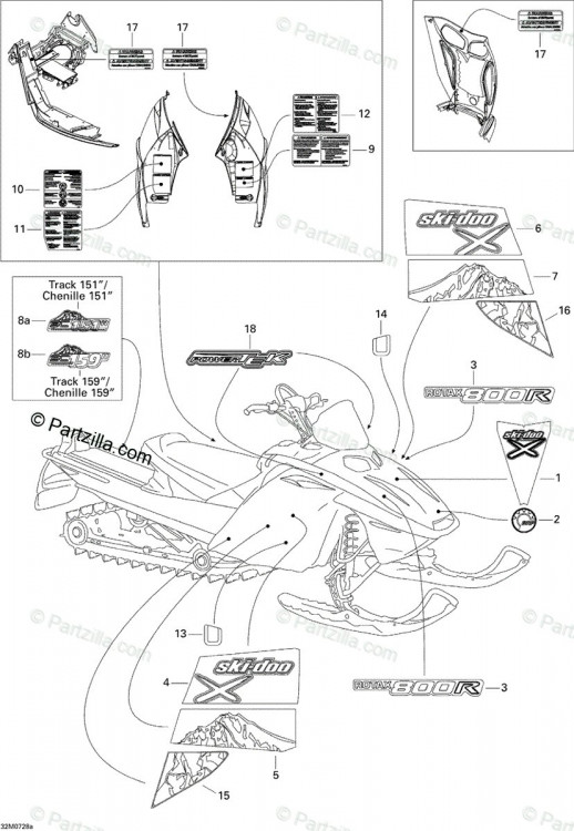 516003115 Наклейка на правой нижней стороне