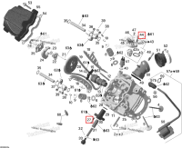 Винт torx M6 × 25 Can-Am Outlander 400 XT (2008) (420440232)