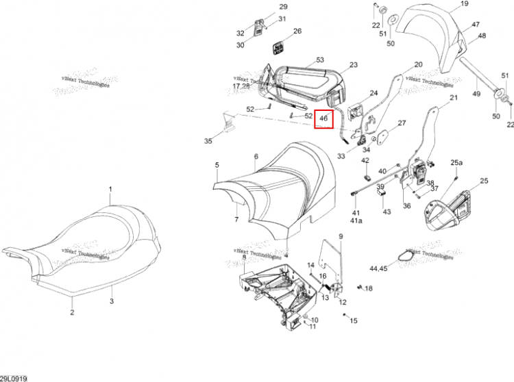 Was 515175506 Tubing Ski-Doo Expedition TUV 600 H.O. SDI REV-XU (2009) (219704426)