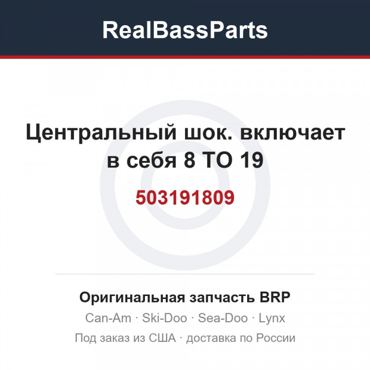 503191809 Центральный шок. включает в себя 8 TO 19