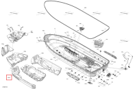 Левый Center поплавок Hull Sea-Doo GTR 300 X (2026) (292002230)